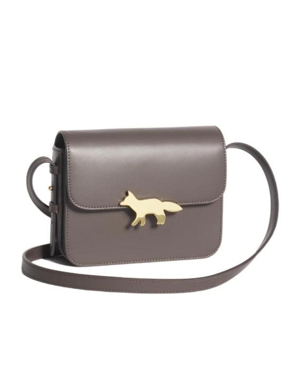 Maison Kitsuné Gray Maison Kitsuné Edie Small Crossbody Bag