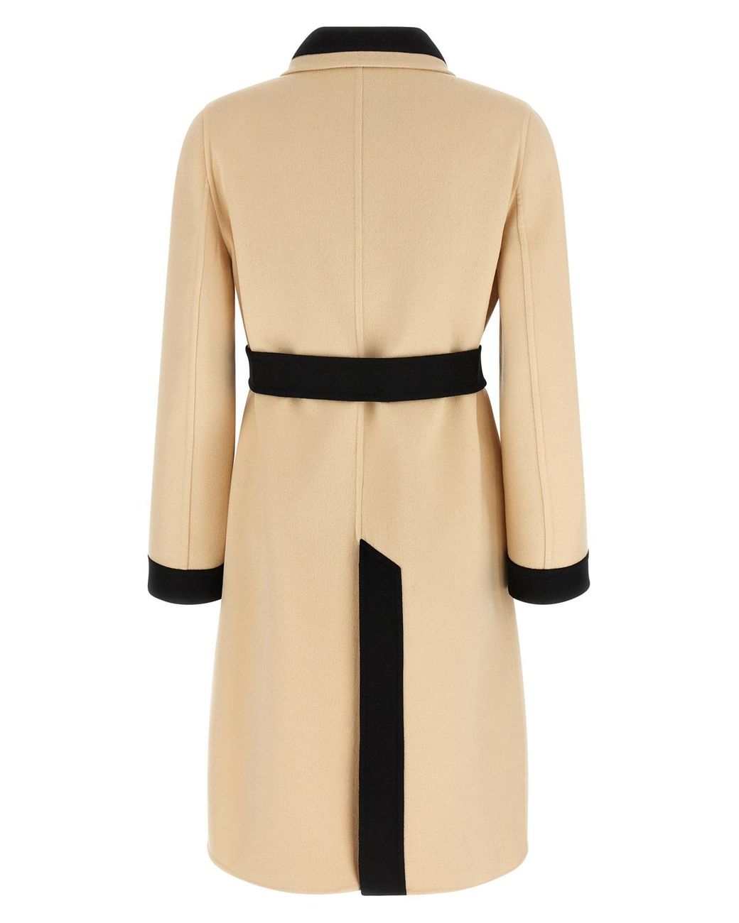 Valentino Natural Buttoned Belted Coat