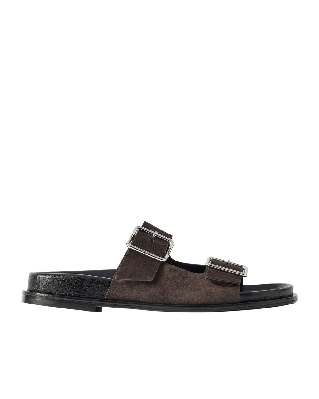 Aeyde Black Suede Sandals