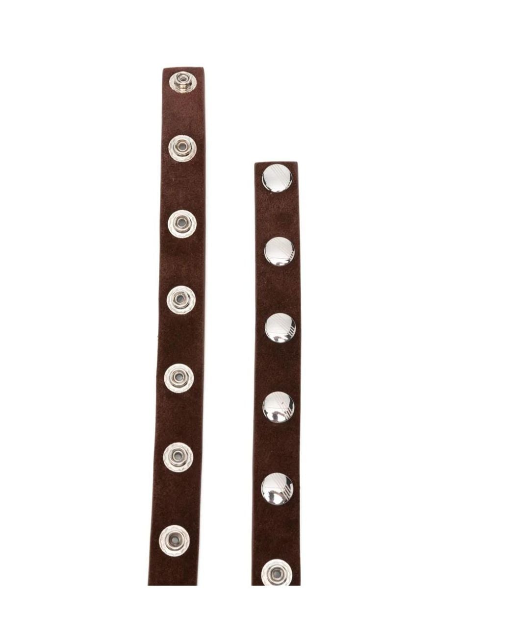 The Attico White Rivet Belt