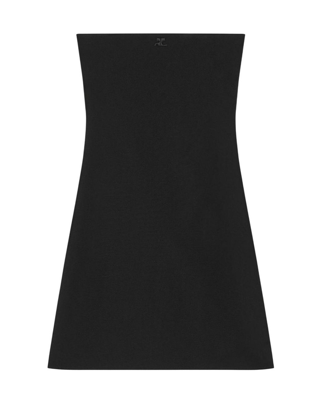 Courreges Black Courrèges Strapless Cut-Out Mini Dress