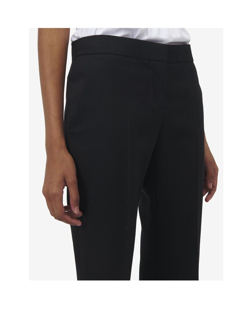 Alexander McQueen Black Tailored Wool Trousers