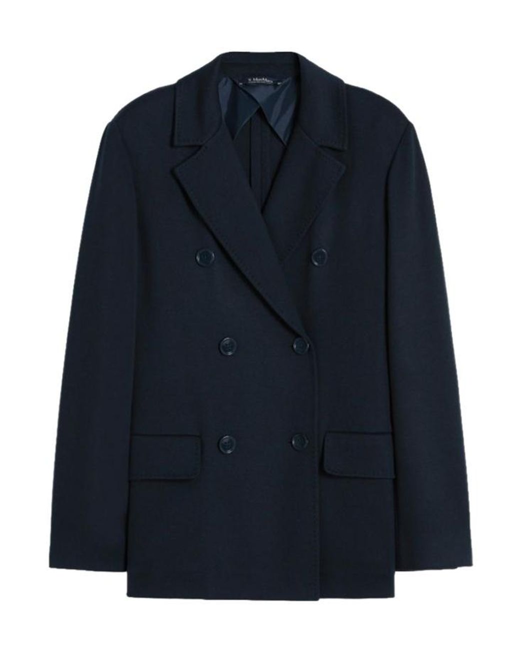 Max Mara Blue Long-Sleeved Suit Jacket