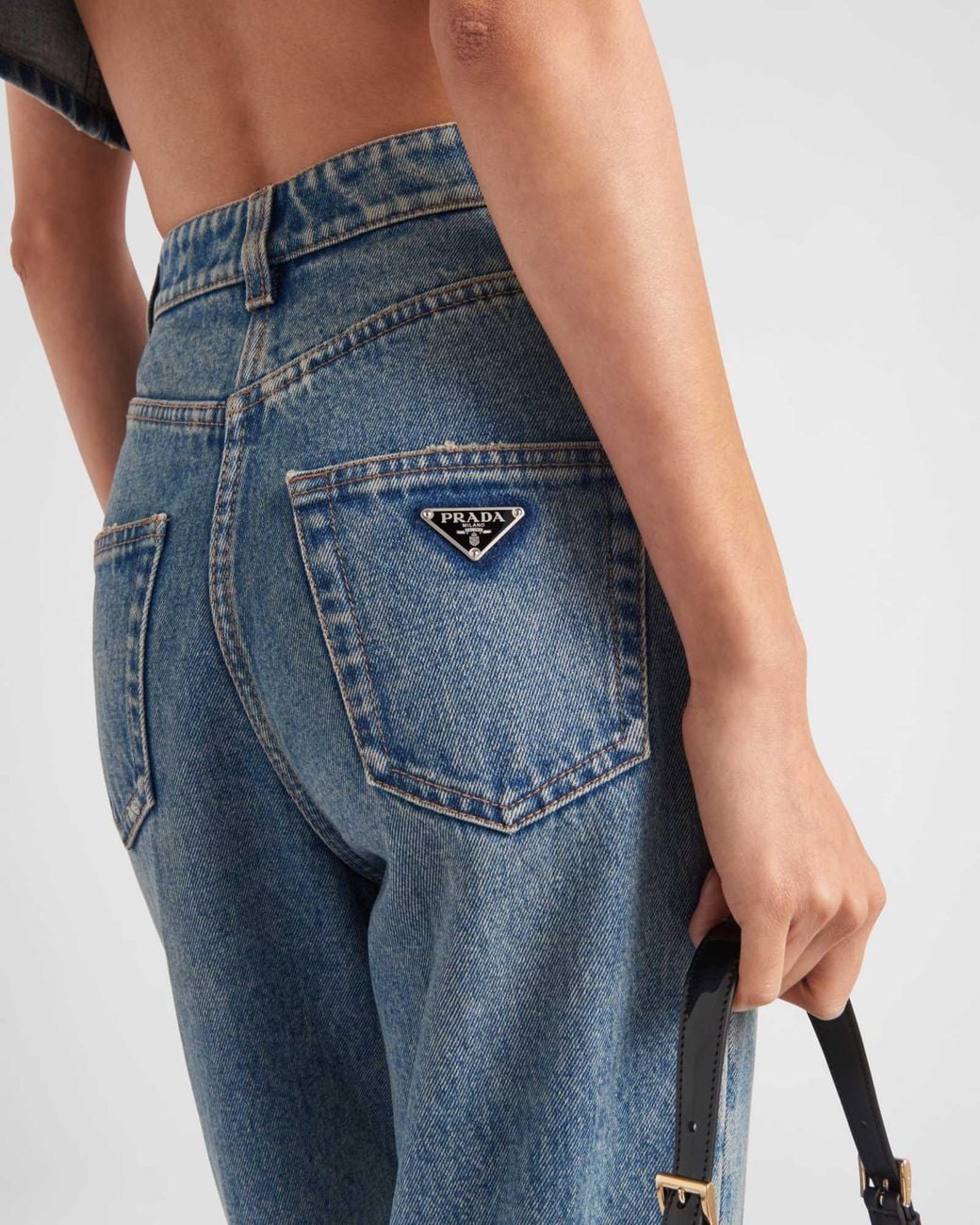 Prada Blue Five-Pocket Denim Jeans