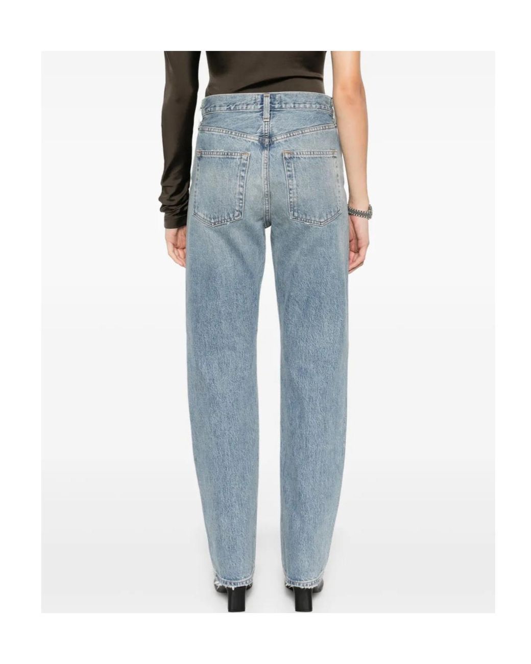 Agolde Blue Belt Loop Jeans