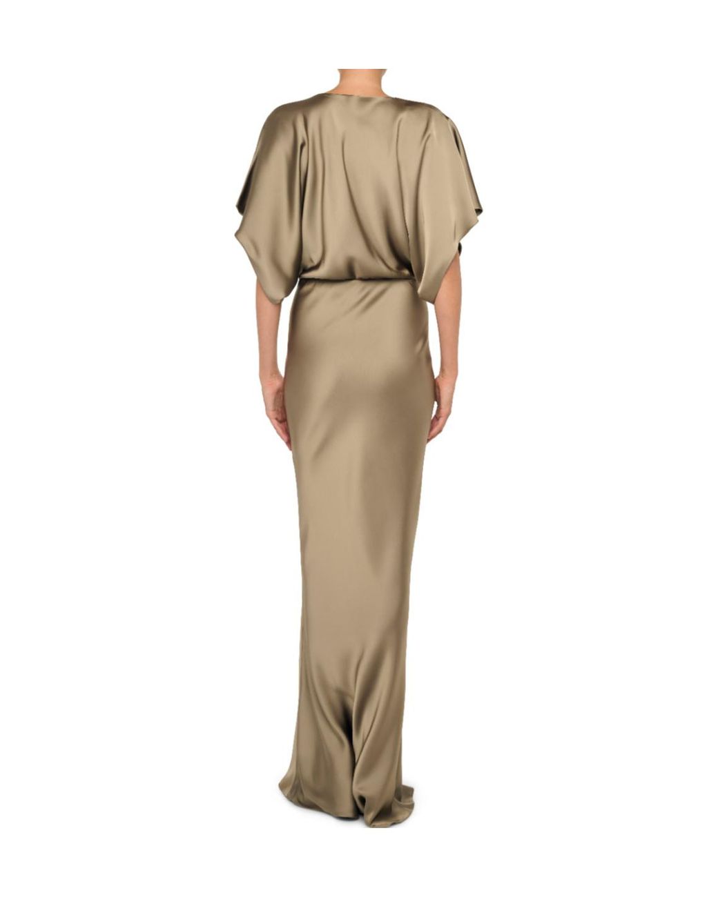 Norma Kamali Natural Obie Long Dress