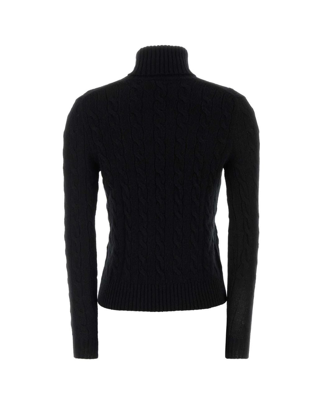 Polo Ralph Lauren Black Roll Neck Knitted Jumper