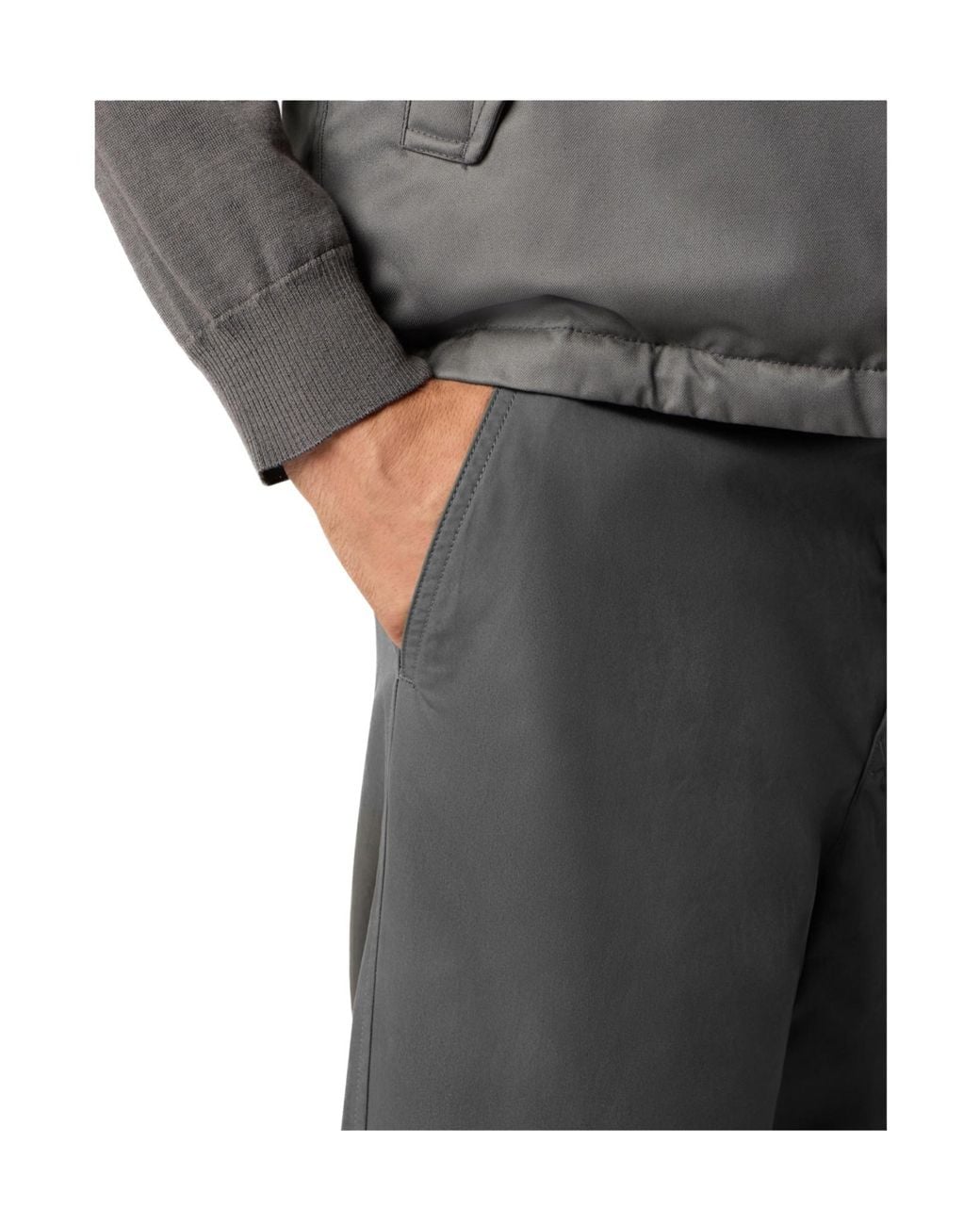 Stone Island Gray Regular-Fit Chino Trousers With Natural Weather Protection for men