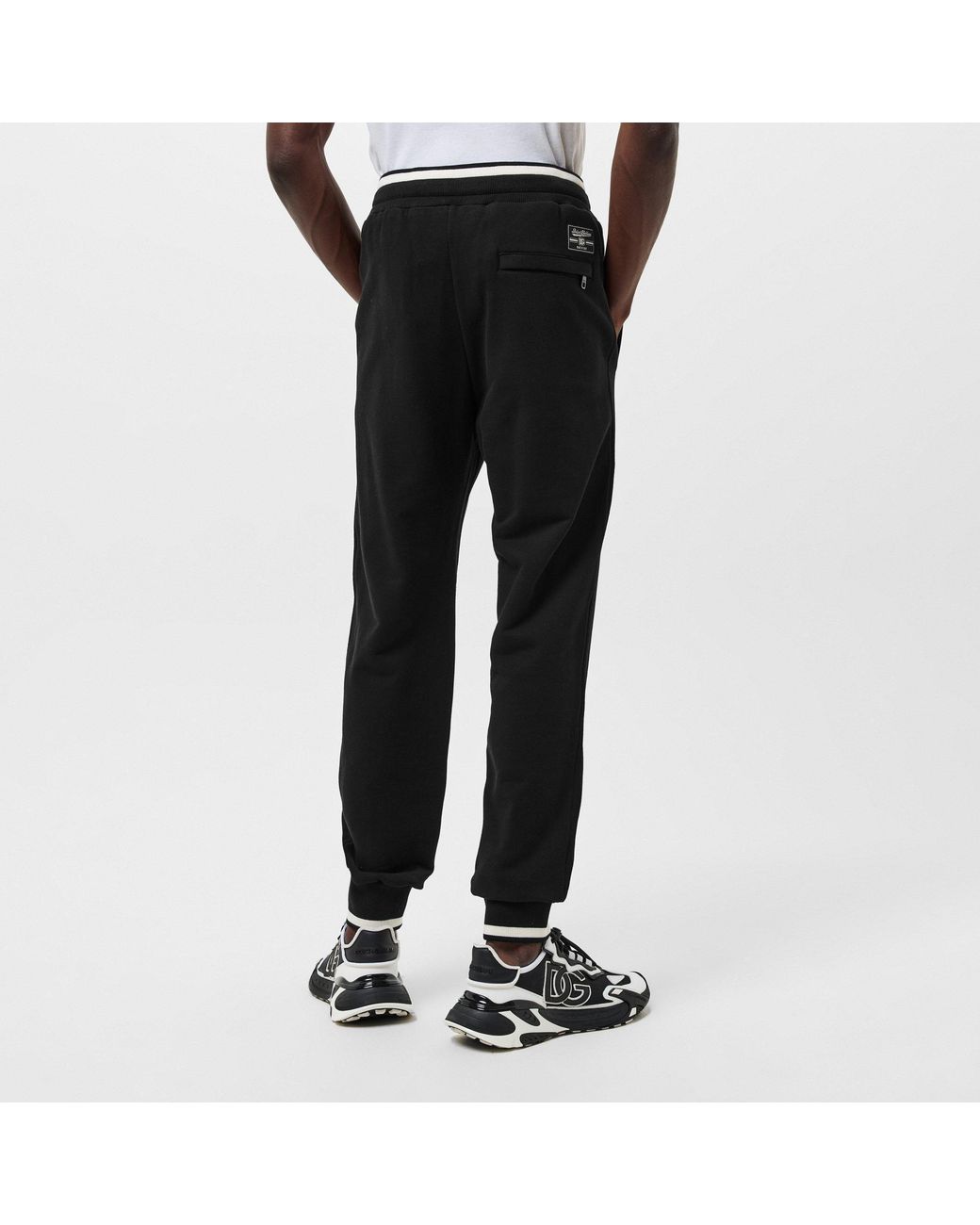 Dolce & Gabbana Black Stylish Cuffed Sweatpants for men
