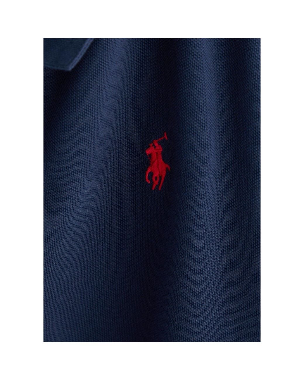 Polo Ralph Lauren Blue Short-Sleeve Slim-Fit Polo Shirt for men