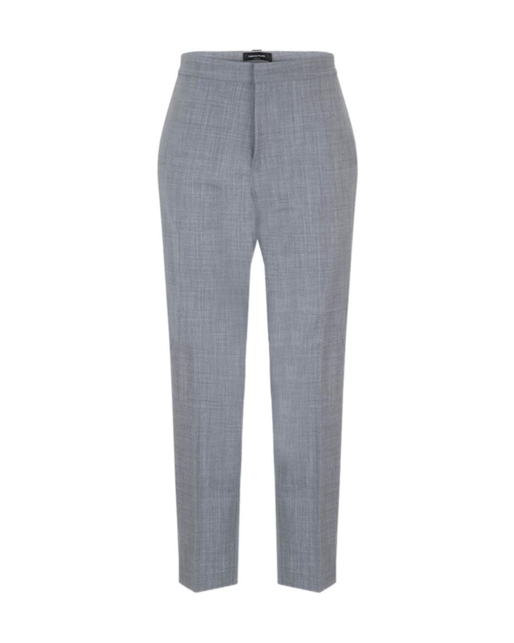 Fabiana Filippi Gray Pressed-Crease Trousers