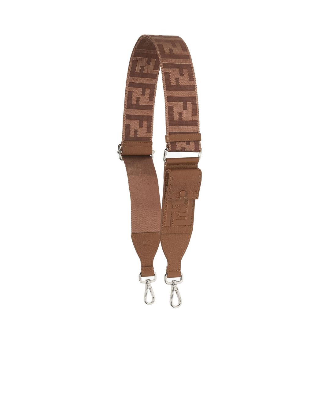 Fendi White Strap You Ff Jacquard Bag Strap