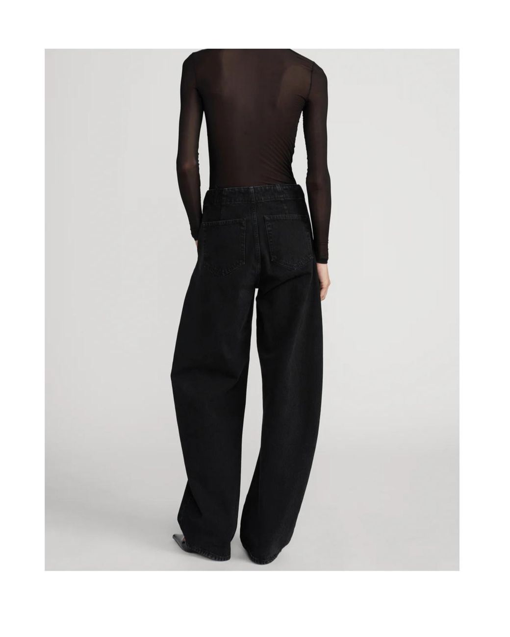 FRAME Black The Zip Jean