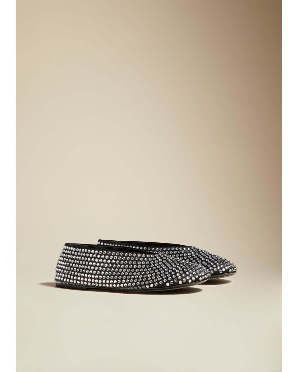 Khaite White The Marcy Embellished Ballet Flats