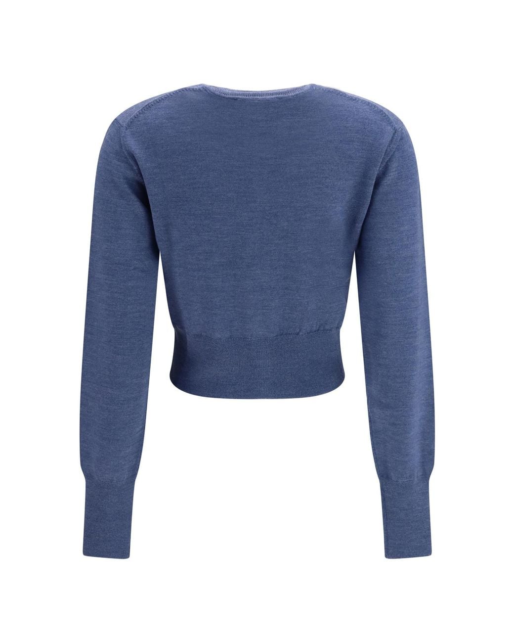 Vivienne Westwood Blue Bea Cropped Button Cardigan