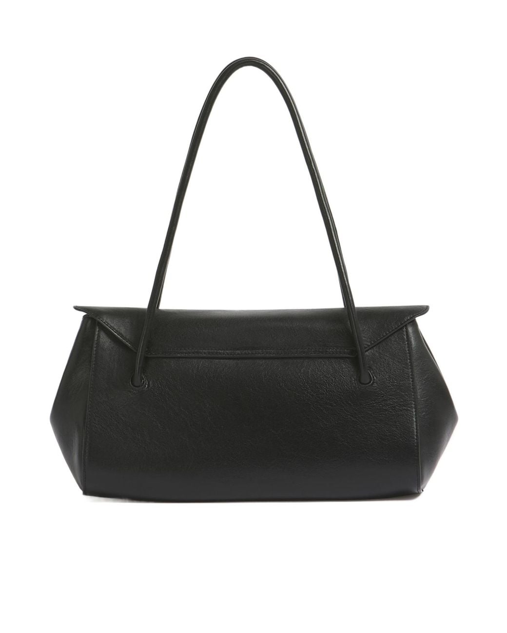Marni Black Leather E/W Shoulder Bag With Studs