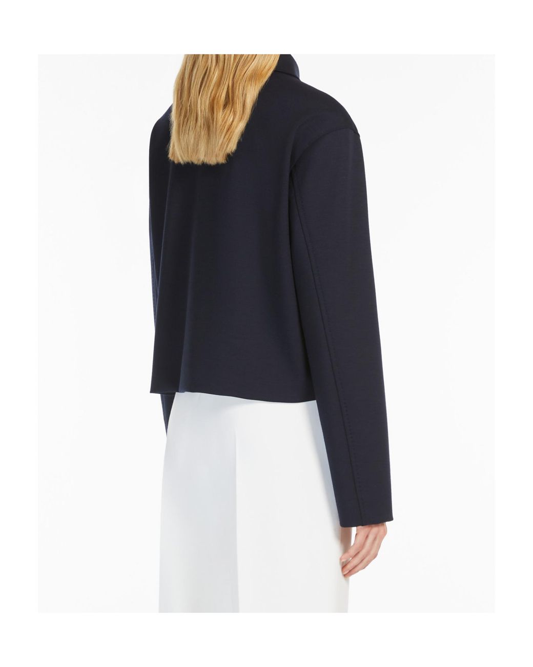 Max Mara Blue Milan Jersey Jacket