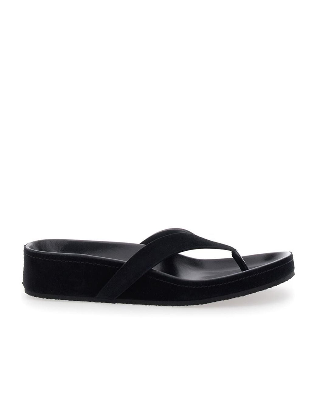 Phoebe Philo Black Round-Toe Slippers