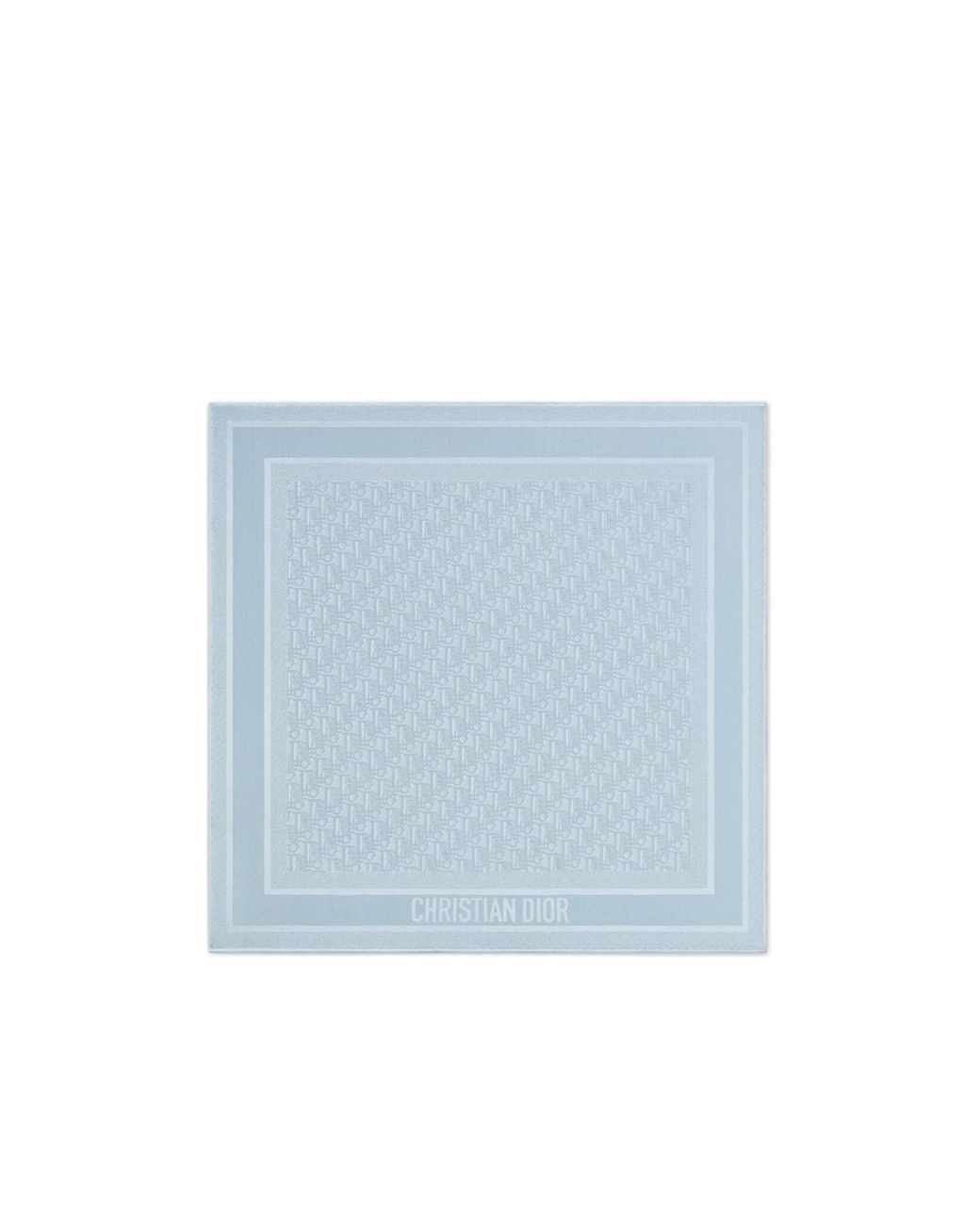 Dior Blue Oblique Natte 70 Square Scarf