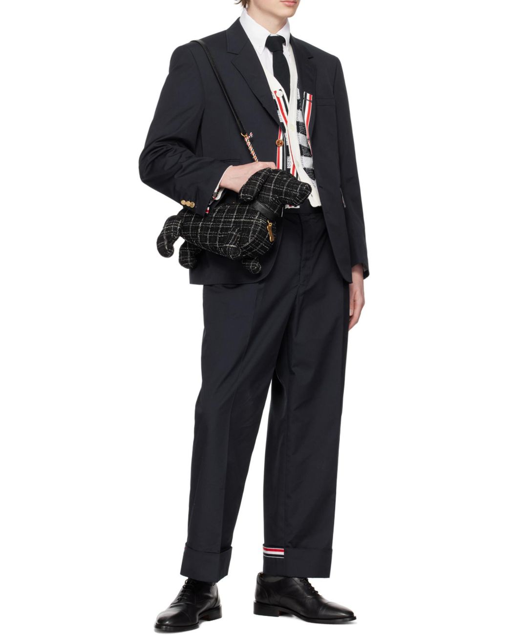 Thom Browne Blue Single-Breasted Tailored Blazer for men