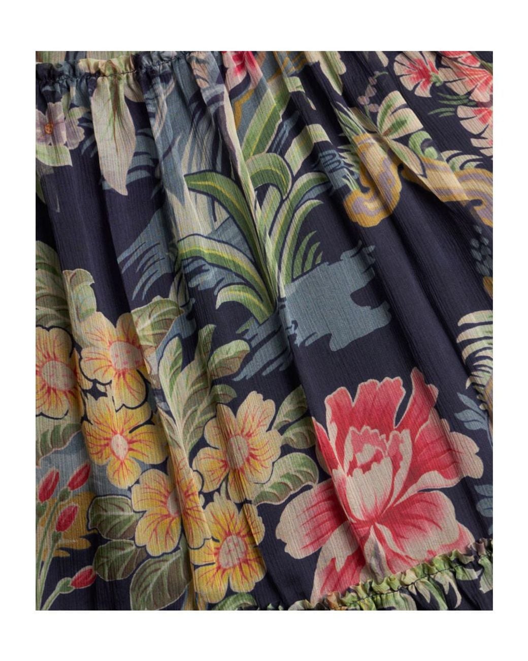 Etro Multicolor Printed Silk Skirt