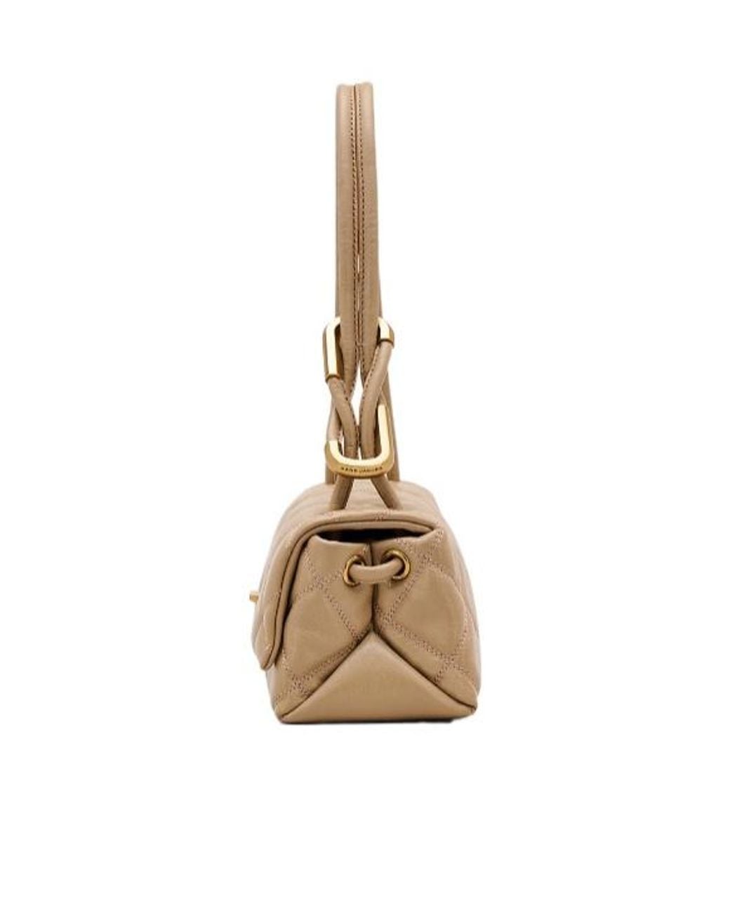 Marc Jacobs Natural The Quilted Mini Dual Shoulder Bag