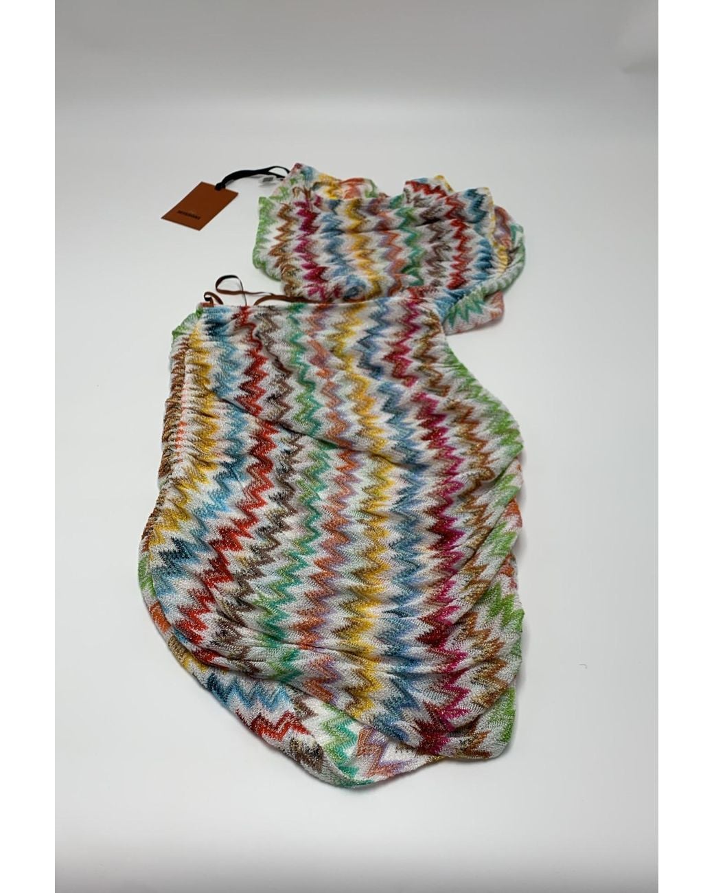 Missoni White Cutout Patterned Mini Dress
