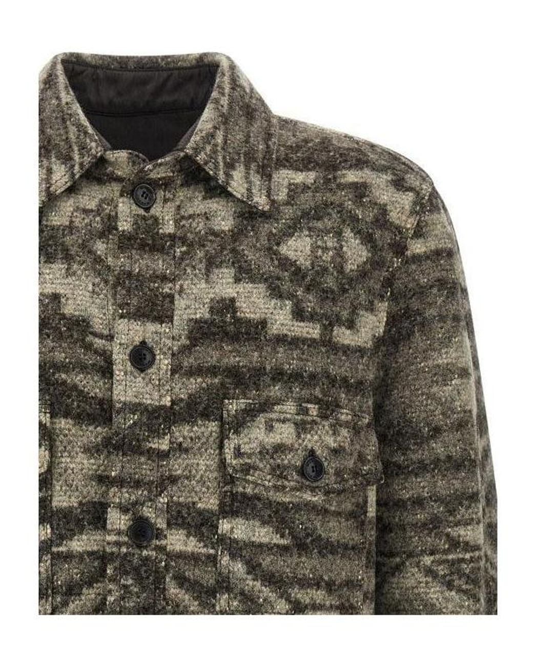 Isabel Marant Gray Kervon Long-Sleeved Shirt for men