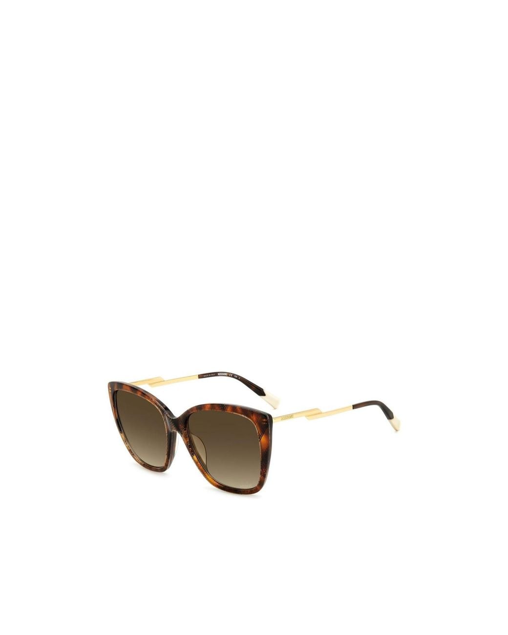 Missoni Multicolor Geometric Frame Sunglasses