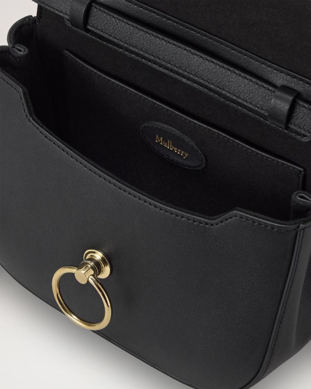 Mulberry Black Small Amberley Top Handle Bag