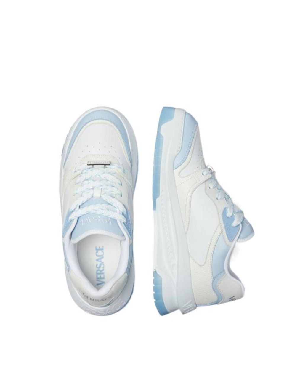 Versace Blue Odissea Lace-Up Sneakers for men