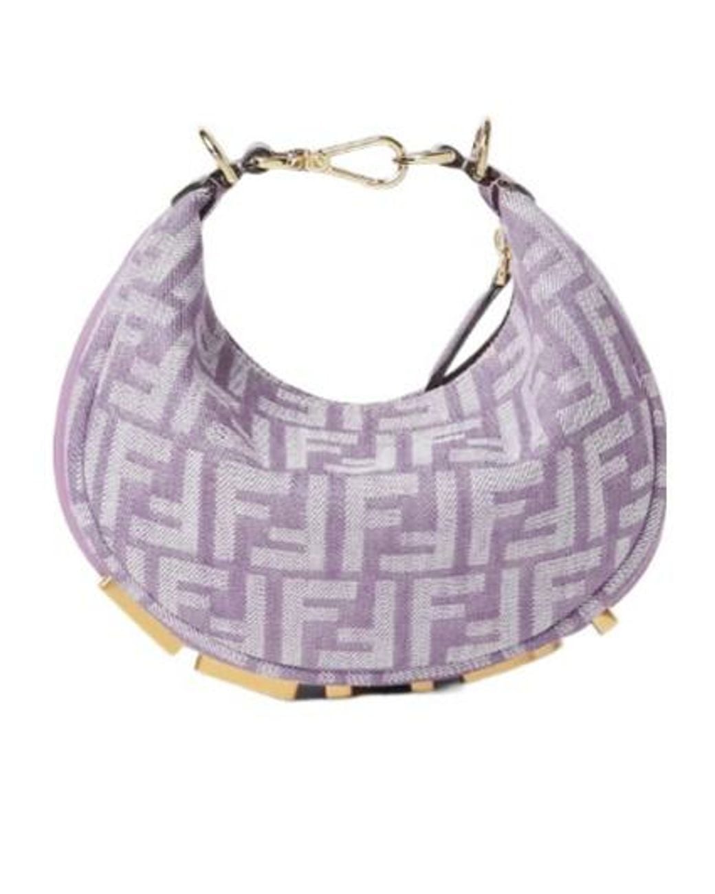 Fendi Purple Mini Graphy Shoulder Bag