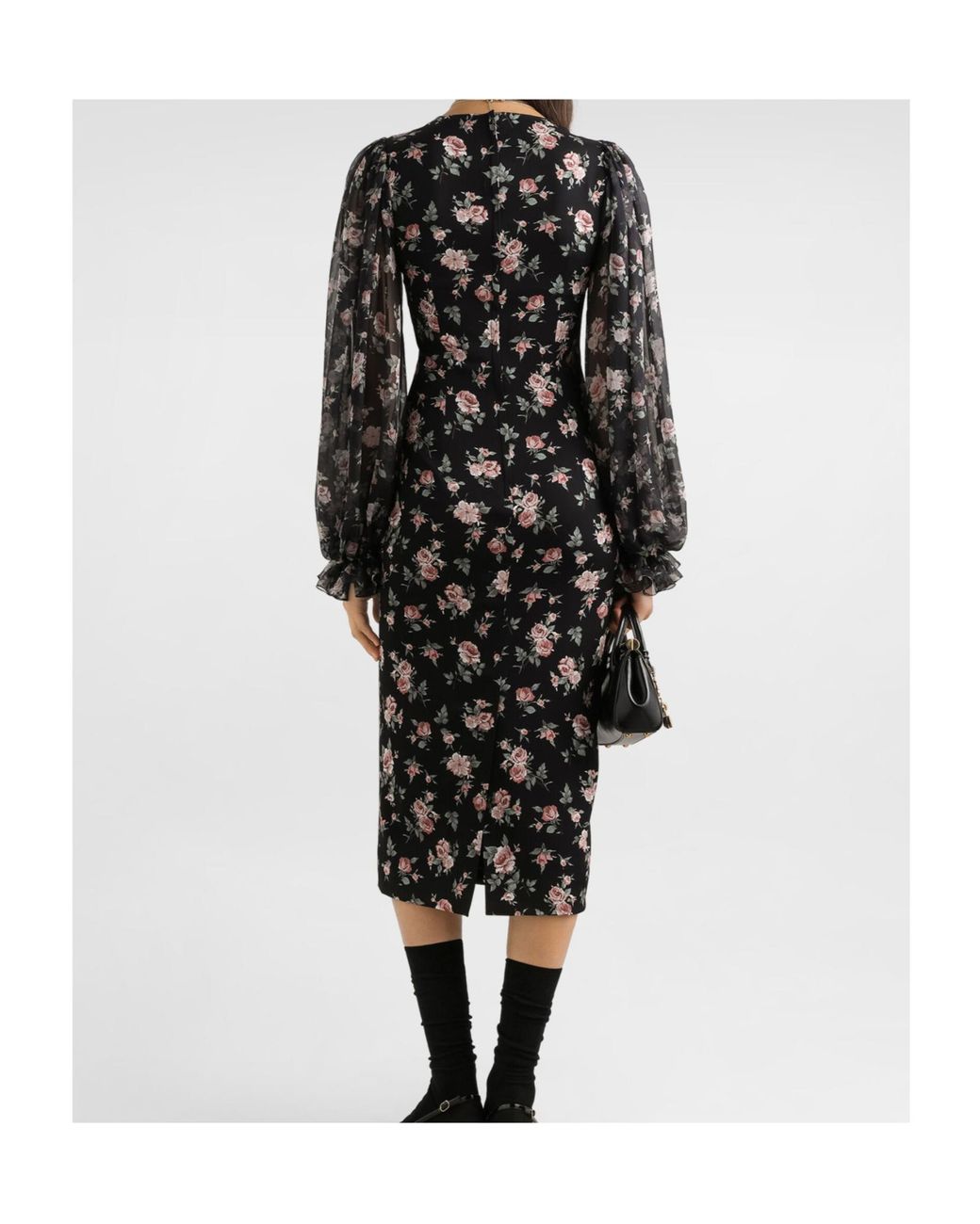 Dolce & Gabbana Black Silk Dress