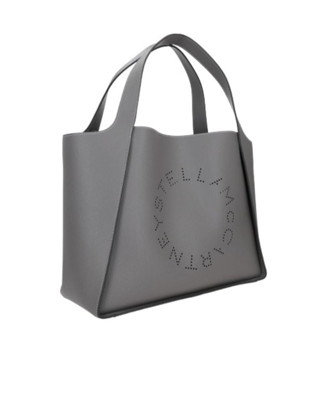 Stella McCartney Gray Stella Logo Top Handle Bag