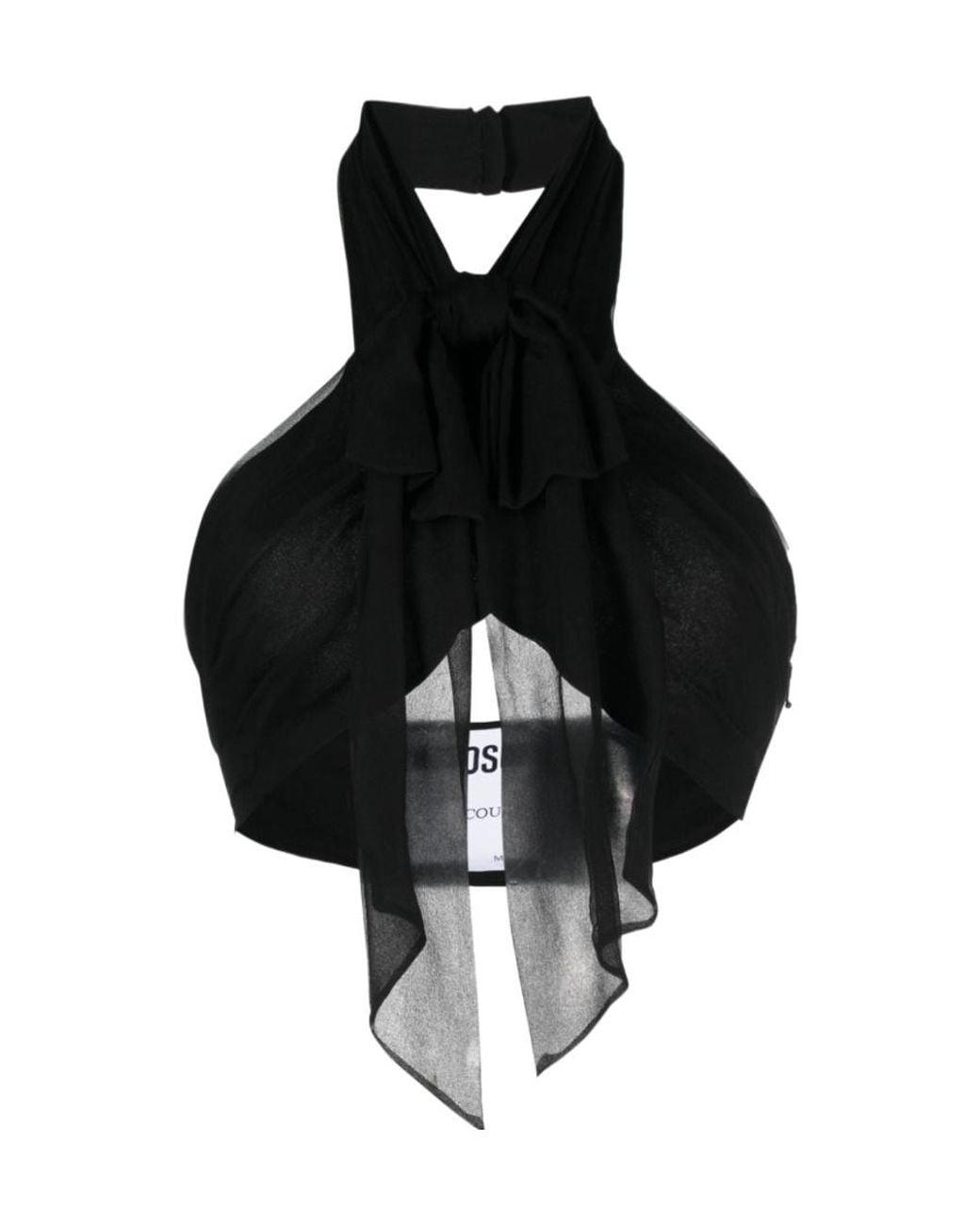 Moschino Black Sleeveless Tops