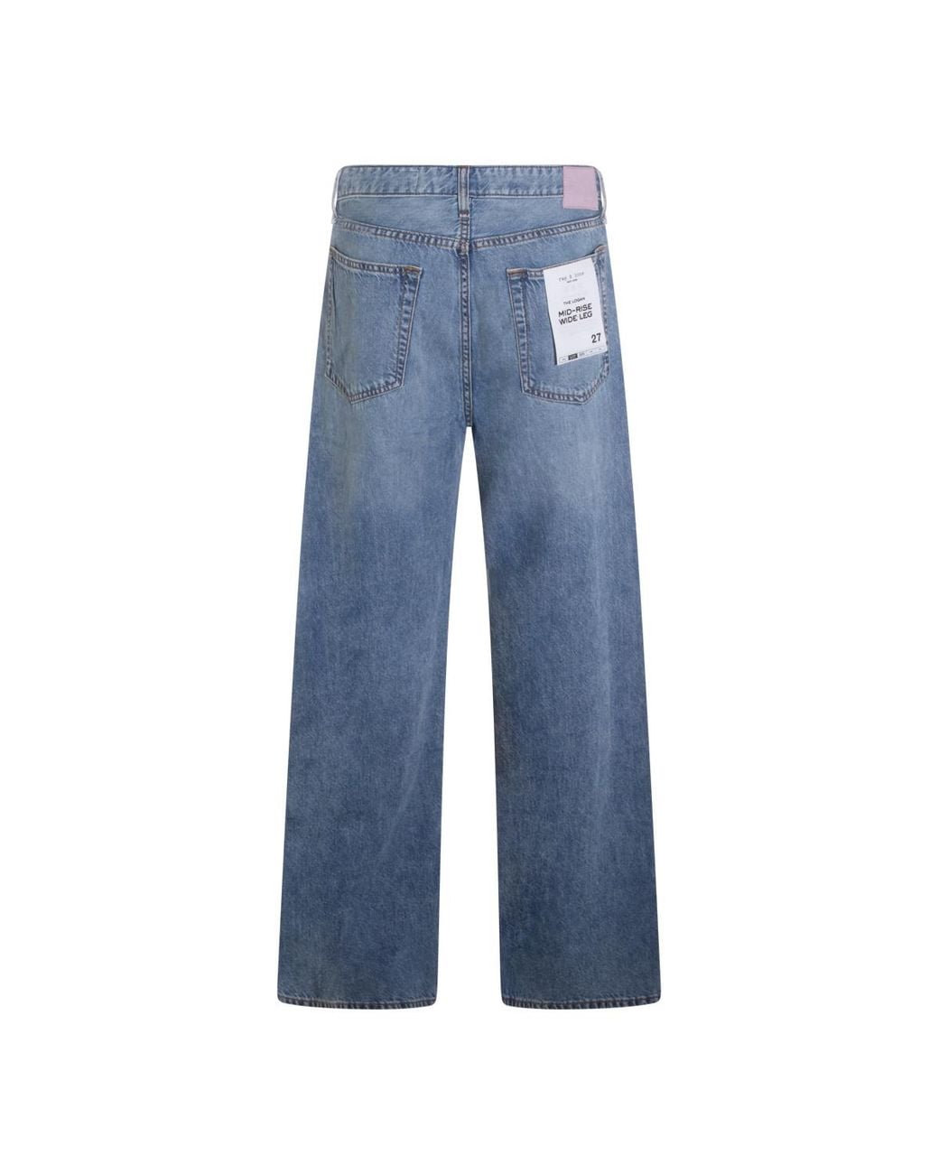 Rag & Bone Blue Featherweight Logan Wide-Leg Jeans