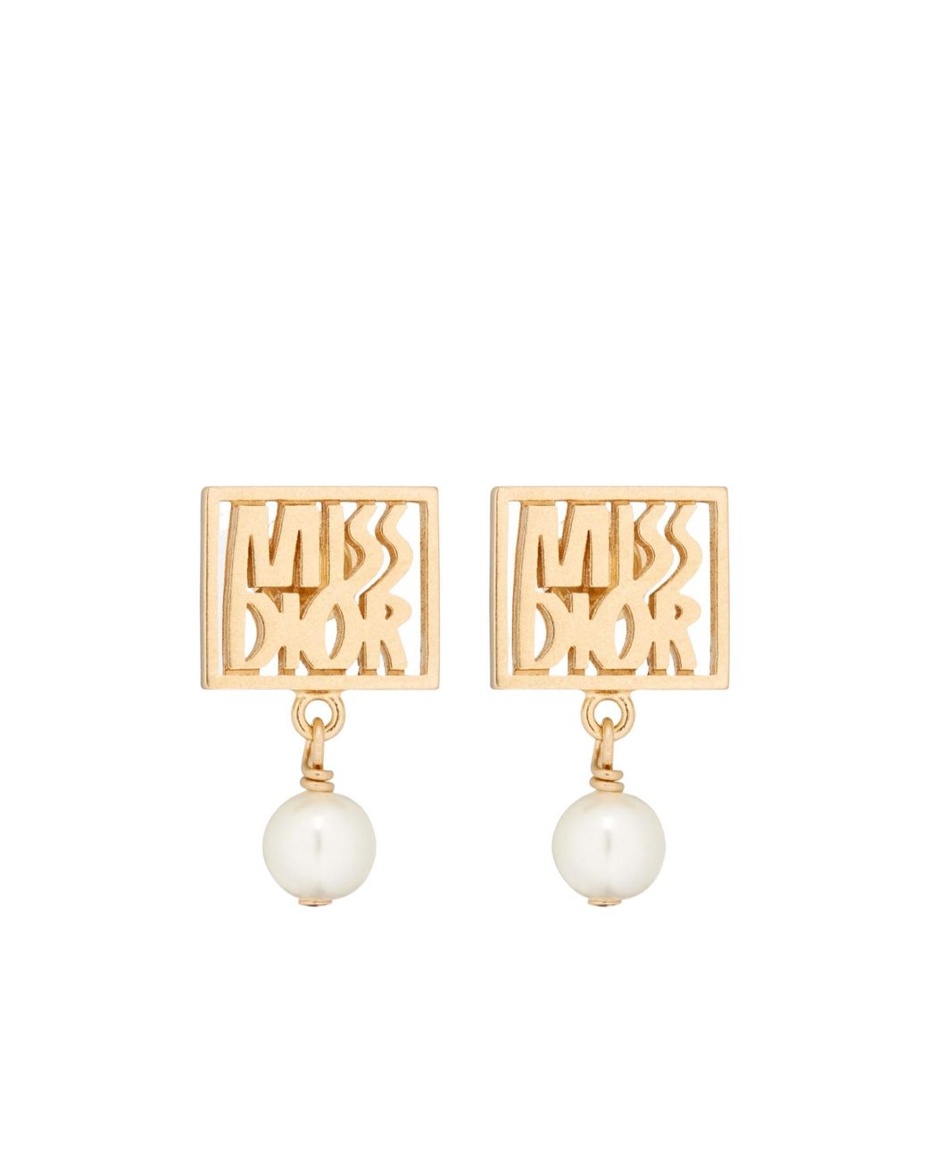 Dior White Miss Earrings