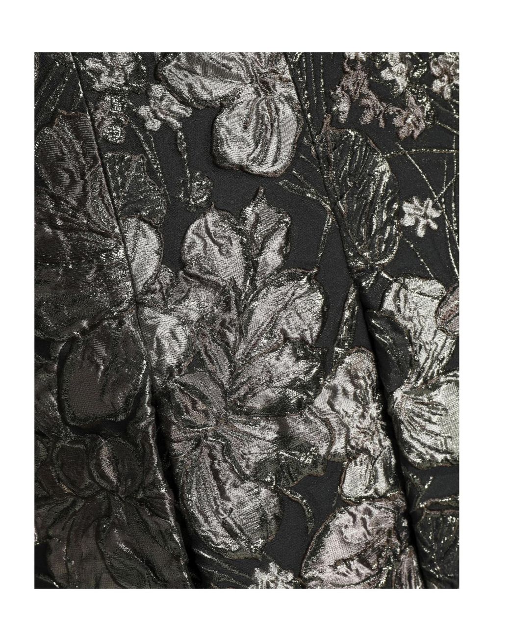 Dolce & Gabbana Gray Floral Jacquard Midi Skirt