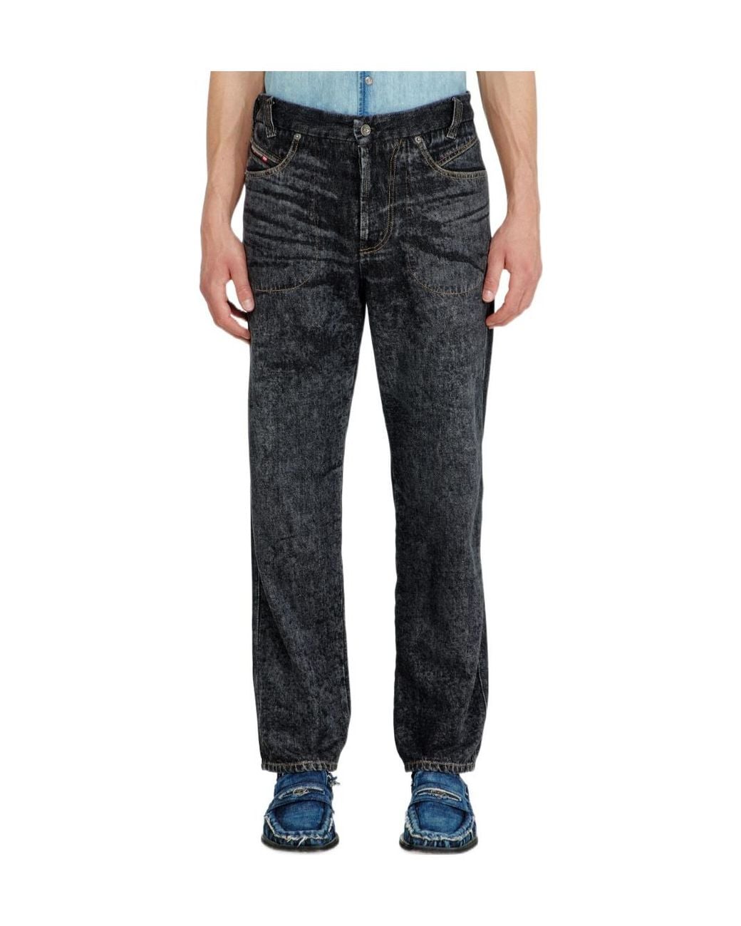 DIESEL Gray D-Macrus-S Jeans for men