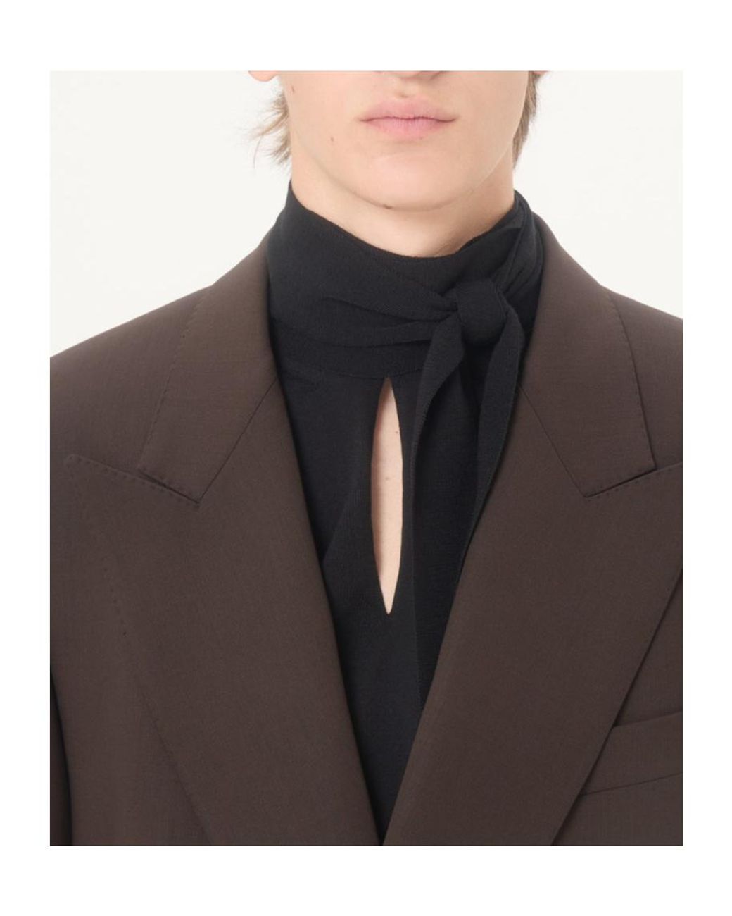 Valentino Brown Double-Breasted Jacket for men