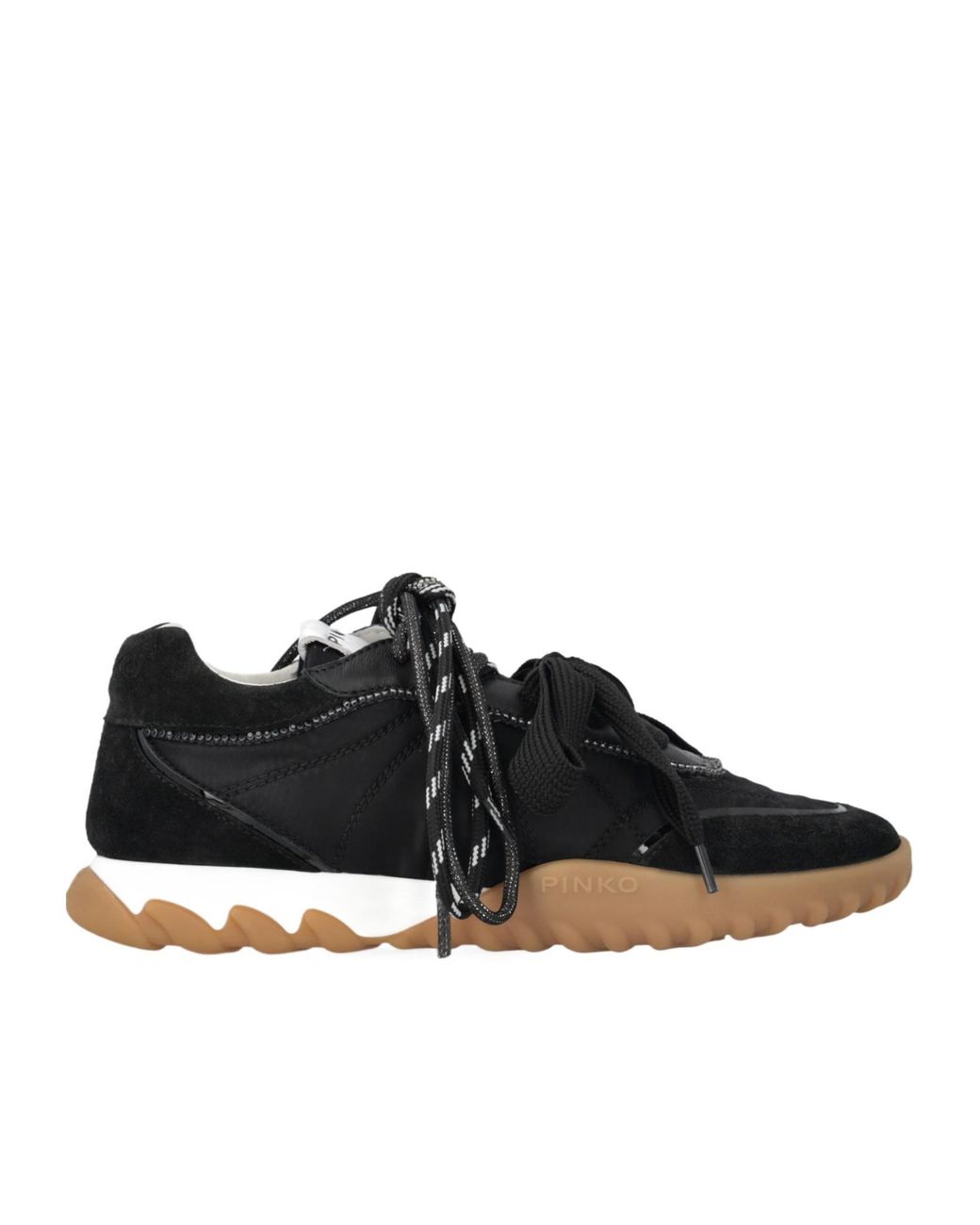 Pinko Black Sneakers With Double Laces
