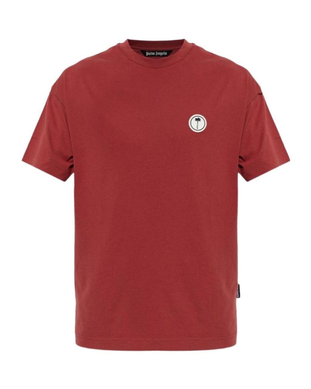 Palm Angels Red Short-Sleeved T-Shirt for men