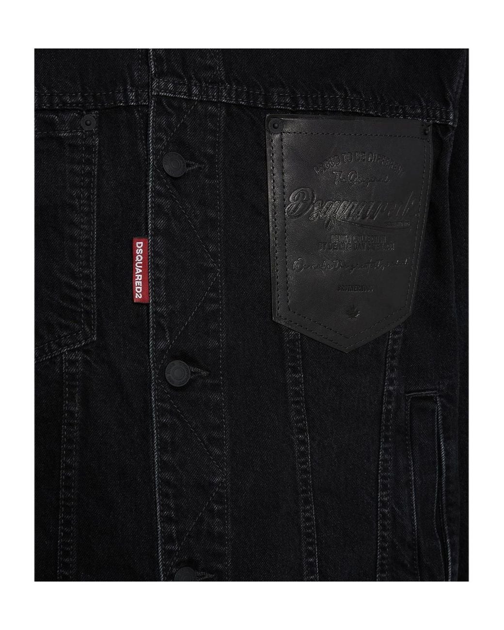 DSquared² Black Oversized Jean Jacket for men