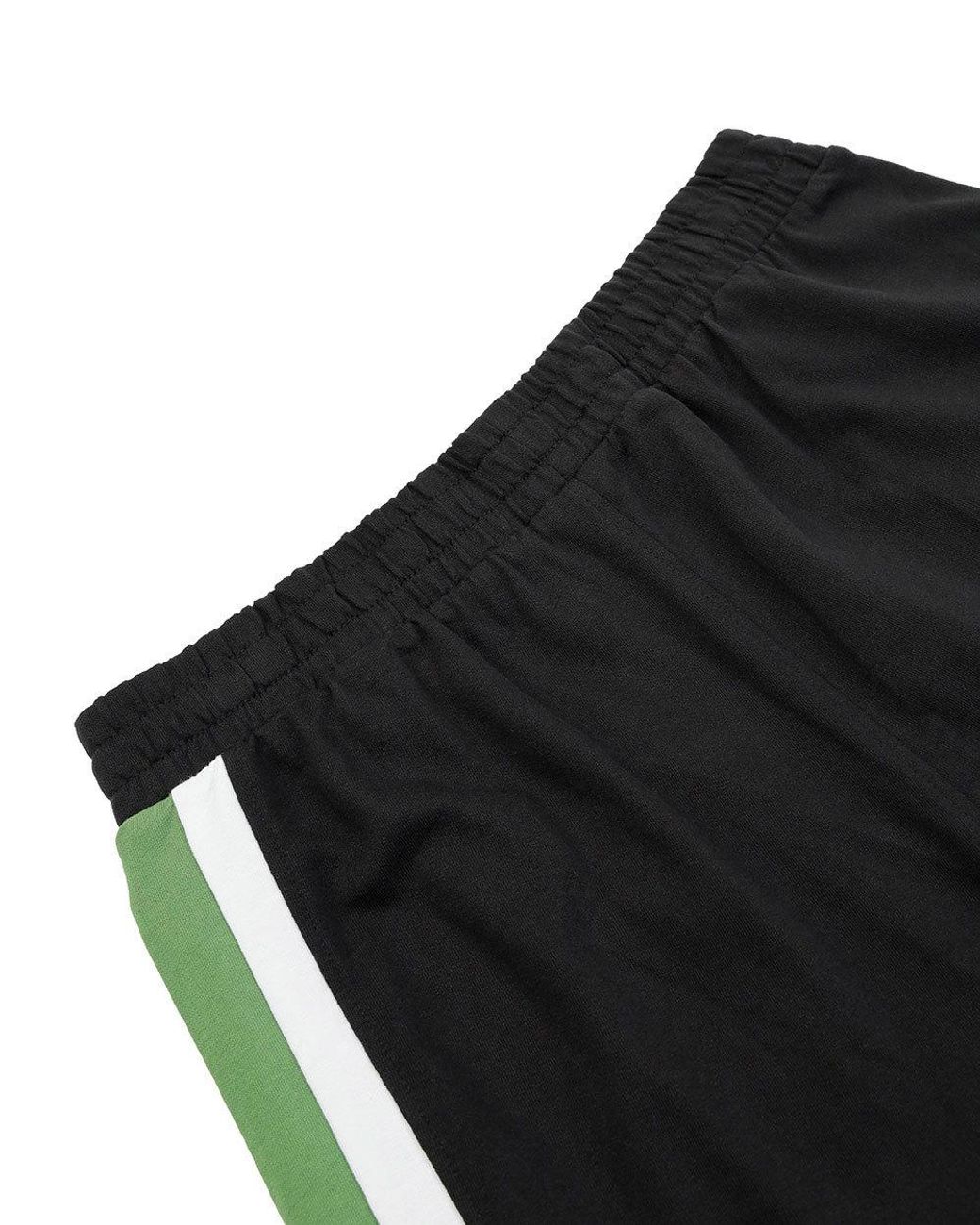 EA7 Black Logo Side Striped Sweatpants for men