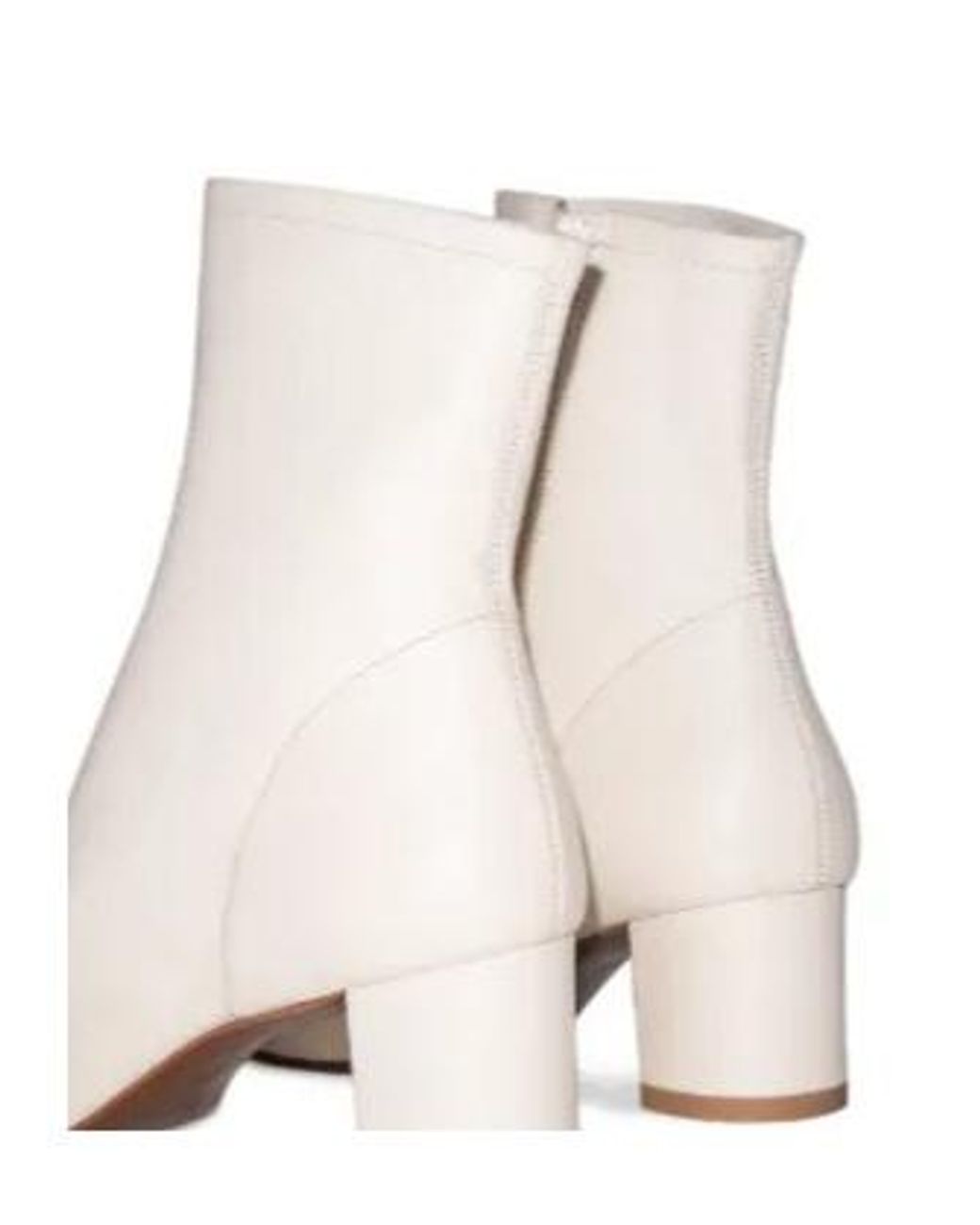 By Far Natural Almond-Toe Ankle Boots