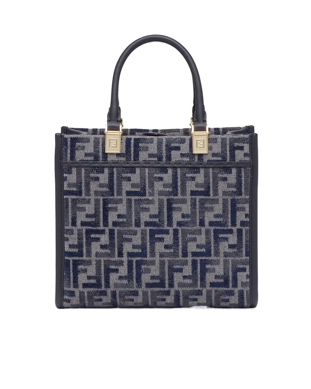 Fendi Blue Sunshine Small Shopper Bag