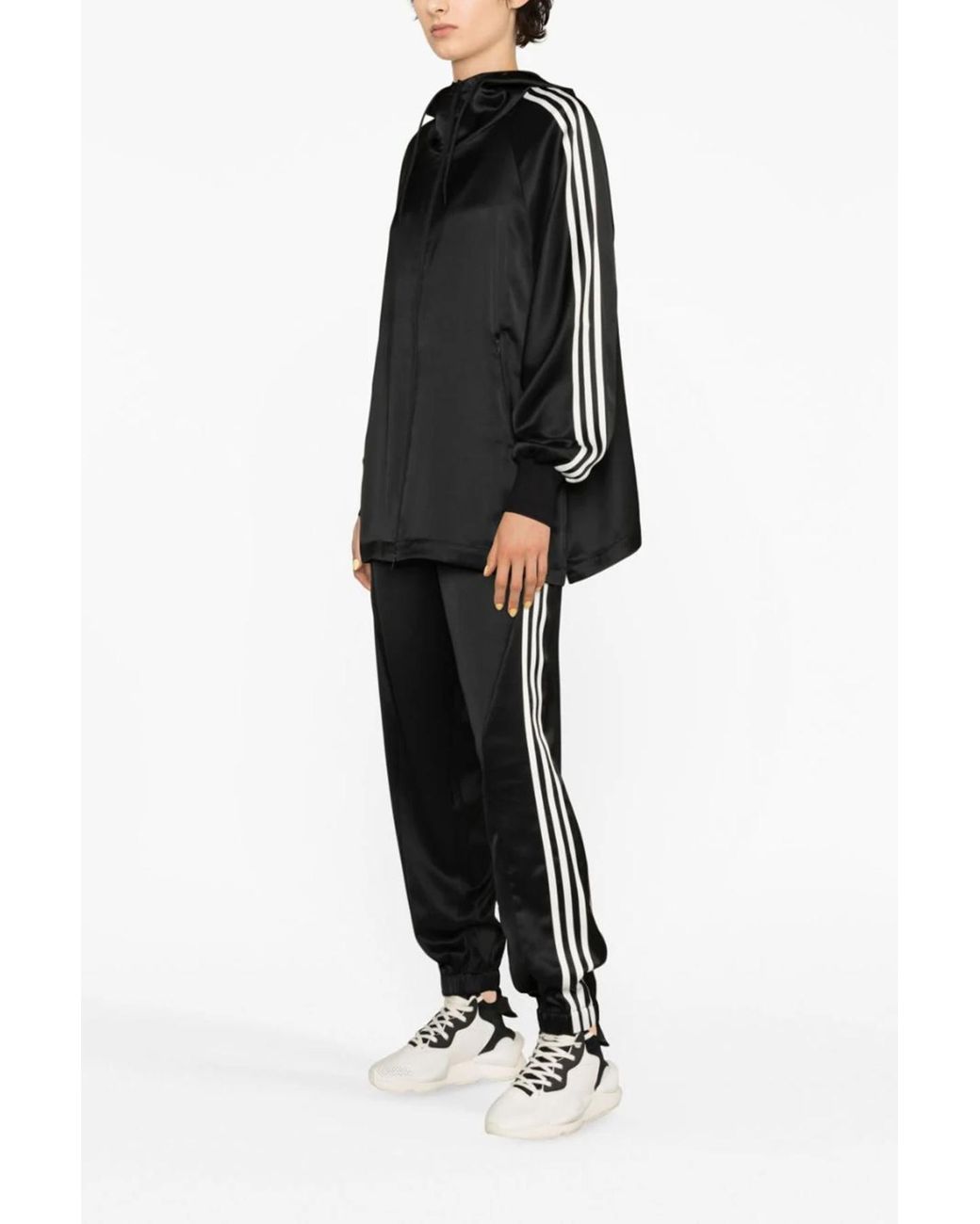 Y-3 Green Stripe Detailed Zip-Up Jacket for men