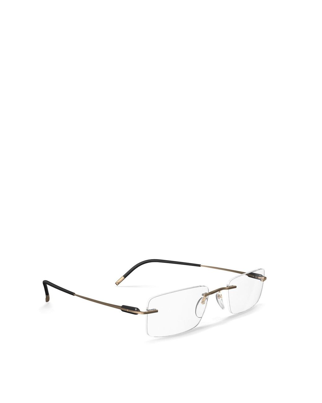 Silhouette Natural Rimless Rectangle-Frames Glasses for men