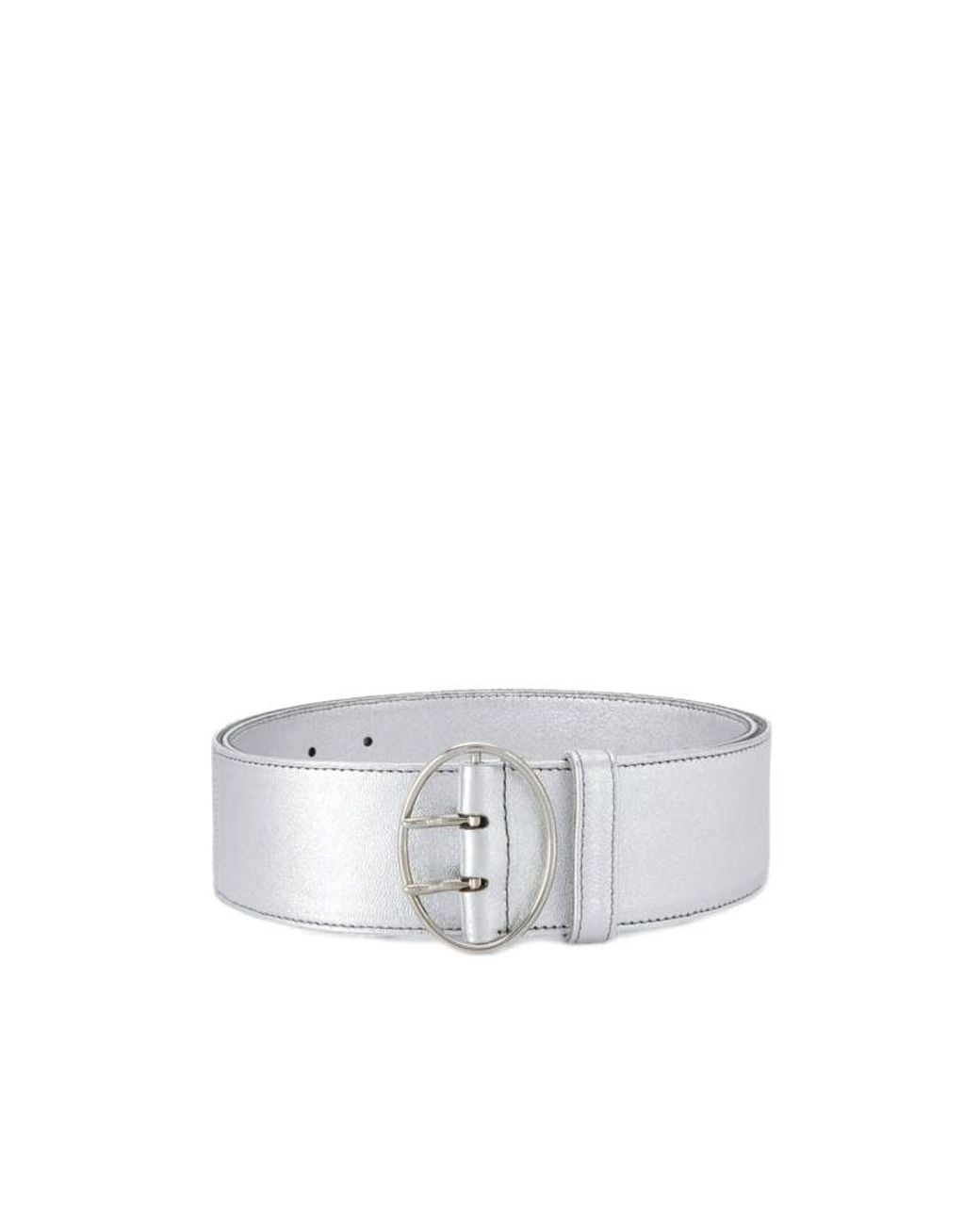 Prada White Buckle Belt