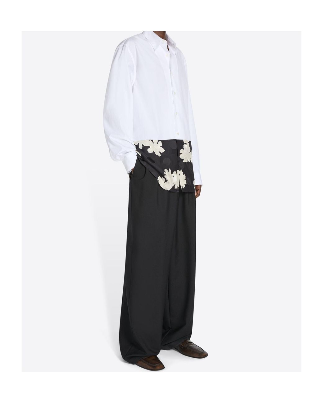 Dries Van Noten White Capero Long-Sleeved Shirt for men